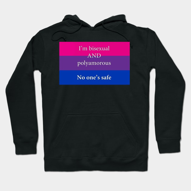 Bisexual and Polyamorous Flag Hoodie by Libido